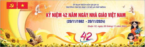 Trường THCS An Phú Đông tổ chức gặp mặt  kỷ niệm 42 năm ngày Nhà giáo Việt Nam (20/11/1982-20/11/2024)