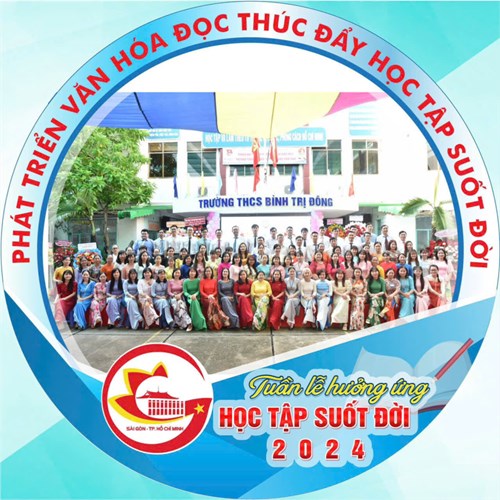 Tuần lễ Hưởng ứng học tập suốt đời, ngày chuyển đổi số quốc gia 2024, tổ chức phong trào tặng sách Thư viện trường THCS Bình Trị Đông
