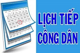 Lịch tiếp công dân Quý IV-2024