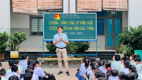 Chương trình Cùng em vững bước Tuyên truyền An toàn giao thông năm học 2024 – 2025.
