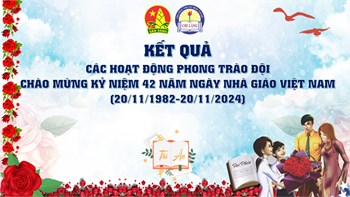 Kết quả các Hội thi chào mừng 42 năm kỷ niệm ngày nhà giáo Việt Nam (20/11/1982 - 20/11/2024)