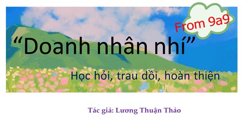 Gương sáng “Doanh nhân nhí”
