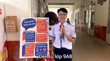 Học tập từ trải nghiệm thực tế của   Doanh nhân nhí  lớp 9A8