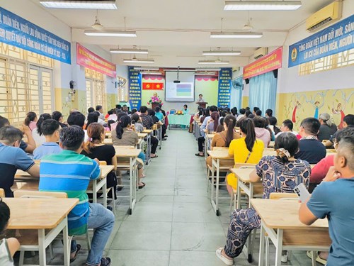 Họp CMHS khối 6 năm học 2024-2025