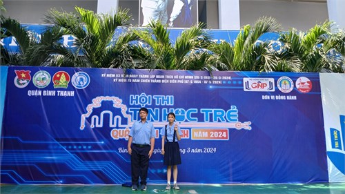 Tham gia Hội thi Tin học trẻ cấp Quận năm 2023-2024