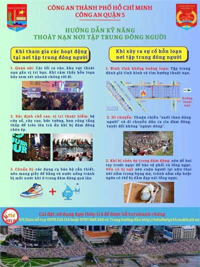 Kỹ năng thoát nạn nơi tập trung đông người.