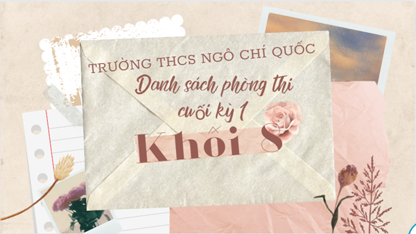 Danh sách phòng thi cuối kỳ I theo lớp - Khối 8
