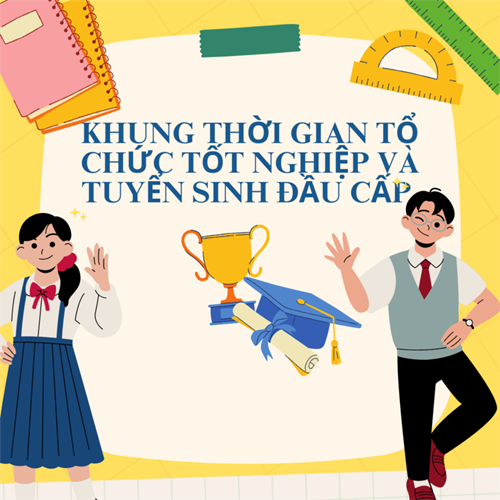 Khung thời gian tổ chức kỳ thi tốt nghiệp và tuyển sinh đầu cấp: