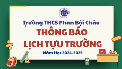 Thông báo lịch tựu trường, Năm học 2024-2025