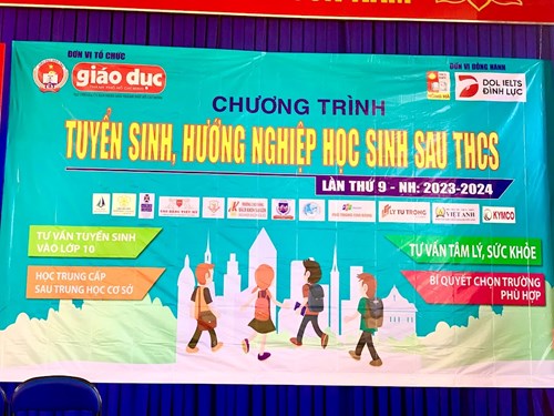Chương trình tuyển sinh, hướng nghiệp học sinh sau thcs lần thứ 9 năm học 2023 - 2024