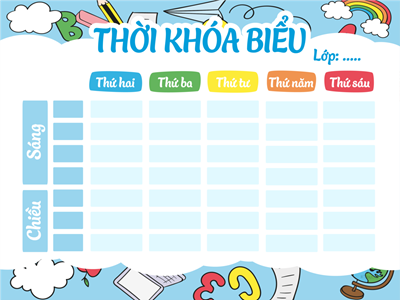 Thời khóa biểu số 7