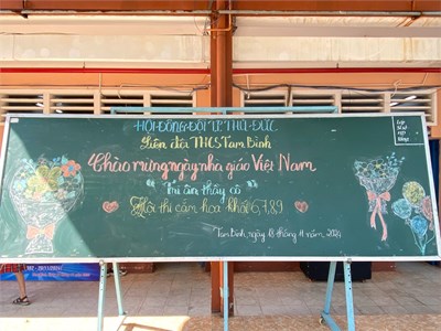 Hội thi cắm hoa chủ đề  tôn sư trọng đạo 