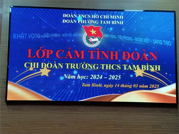 Lớp cảm tình đoàn đợt 2 năm 2025