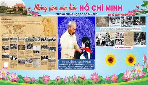 Trường THCS Tân Túc xây dựng Không gian văn hoá Hồ Chí Minh gắn với hoạt động dạy học và giáo dục đạo đức học sinh