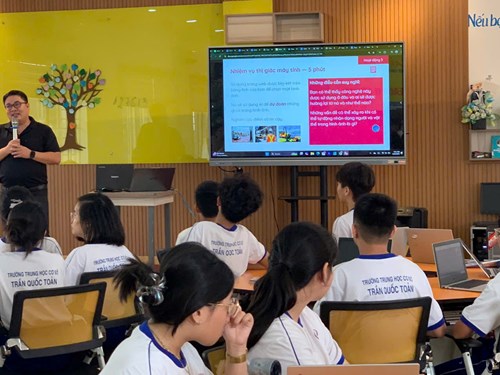 Trường THCS Trần Quốc Toản 1 tiên phong Đưa trí tuệ nhân tạo (AI – Artificial Intelligence) vào giảng dạy