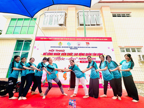 Hội thao nữ công nhân, viên chức, lao động quận Tân Bình  khỏe - đẹp  năm 2024