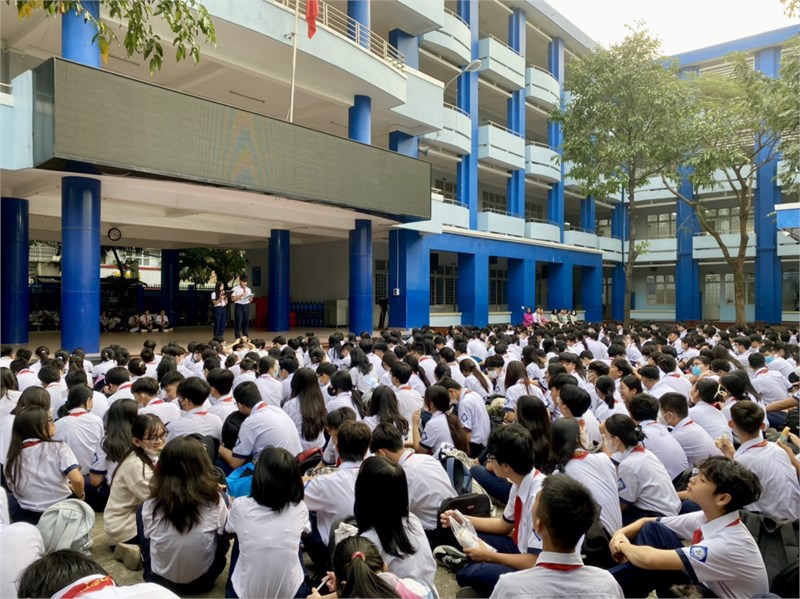 Thực hiện kế hoạch sinh hoạt dưới cờ  Kể chuyện học tập và làm theo tư tưởng, đạo đức, phong cách Hồ Chí Minh  Tuần 19 - Năm học 2023 - 2024.