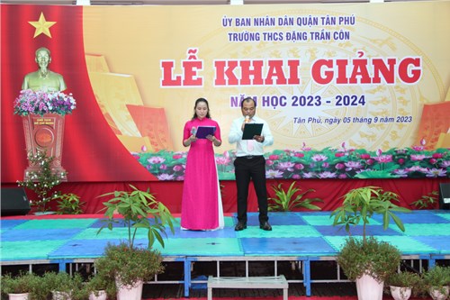 Trường THCS Đặng Trần Côn long trọng tổ chức Lễ Khai giảng năm học 2023-2024.