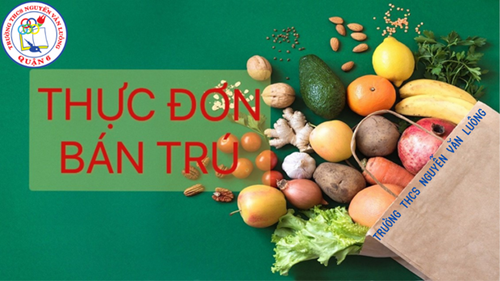 Thực Đơn Bán Trú Tuần 18 (Từ Ngày 02/01 đến ngày 05/01/2024)