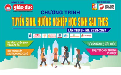 Chương trình  Tuyển sinh, hướng nghiệp học sinh sau Trung học cơ sở lần 9 năm học 2023-2024  
