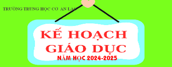 Kế hoạch giáo dục năm 2024-2025