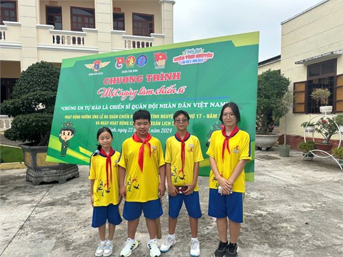 Cùng chúng em trải nghiệm chương trình  Một ngày làm chiến sĩ 