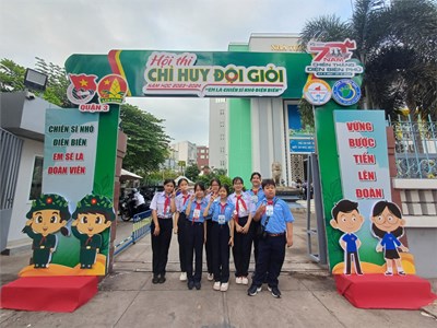 Liên đội Trường THCS Bàn Cờ tham gia Hội thi “Chỉ huy Đội giỏi” Quận 3, năm học 2023 – 2024