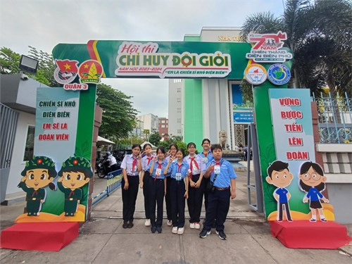 Liên đội Trường THCS Bàn Cờ tham gia Hội thi “Chỉ huy Đội giỏi” Quận 3, năm học 2023 – 2024