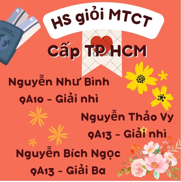 THCS Bình - Danh sách học sinh giỏi môn Giải toán trên máy tính cầm tay cấp TP Hồ Chí Minh năm học 2023-2024