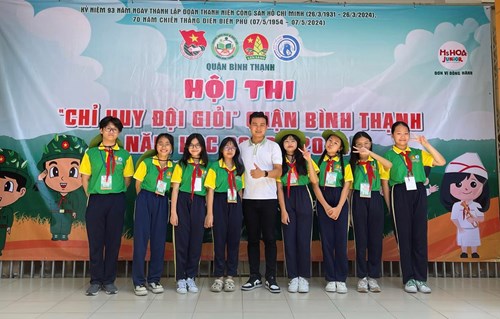 Trường THCS Điện Biên tham gia chương trình rèn luyện Chỉ huy Đội năm học 2023 - 2024.