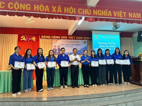 Đại hội Chi đoàn Trường THCS Hà Huy Tập năm học 2024-2025