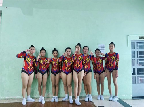 Đội tuyển Aerobic của trường THCS HHT đạt 2 huy chương bạc Hội khỏe Phù Đổng cấp Quậ