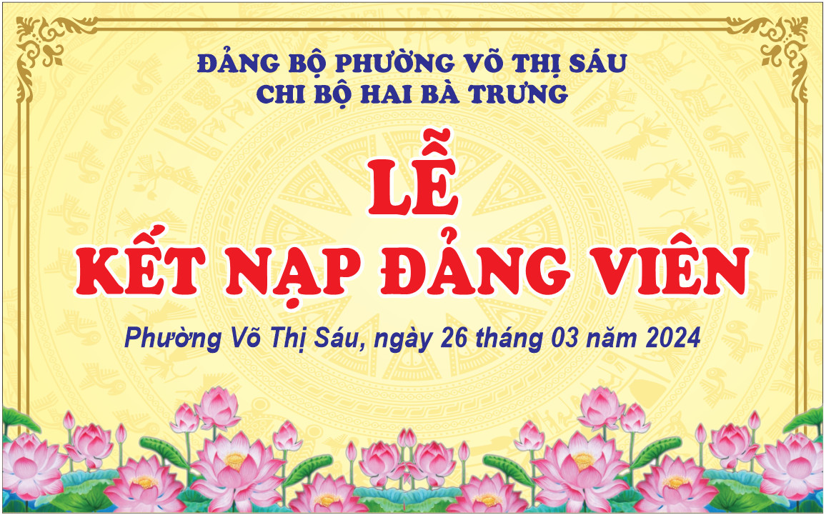 Chi bộ trường THCS Hai Bà Trưng tổ chức lễ kết nạp Đảng viên mới năm 2024
