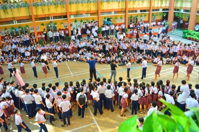 Chào mừng tháng thanh niên 
thiếu nhi vui khoẻ tiến bước lên đoàn