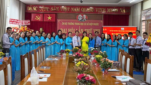 Đại hội Chi bộ Trường THCS Hiệp Phước, nhiệm kỳ 2025-2027