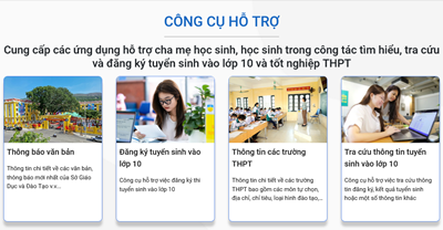 Cổng thông tin tuyển sinh 10