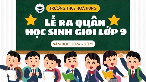 Lễ ra quân học sinh giỏi lớp 9 cấp quận - năm học 2024 - 2025