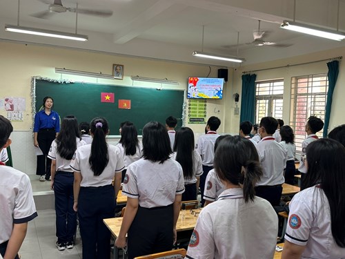 Lễ trưởng thành đội học sinh khối 9 năm học 2023-2024