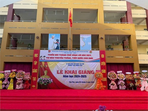 Trường THCS Hoàng Diệu tổ chức Lễ Khai giảng năm học 2024-2025.