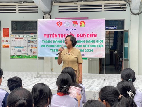 Buổi Tuyên truyền, phổ biến nhằm hưởng ứng Tháng hành động vì Bình đẳng giới và Phòng ngừa, ứng phó với bạo lực trên cơ sở giới năm 2024.