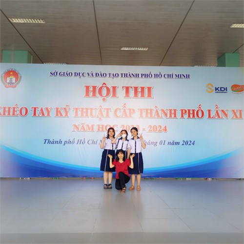 Trường THCS HLK tham dự kỳ thi Khéo tay kỹ thuật cấp Thành phố ngày 27.01.2024