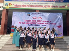 Hội thi Văn hay chữ tốt và Lớn lên cùng sách cấp Quận năm học 2023 - 2024