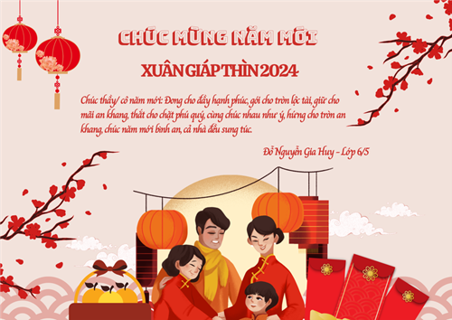 Thiệp 2024 - Đỗ Nguyễn Gia Huy 6/5