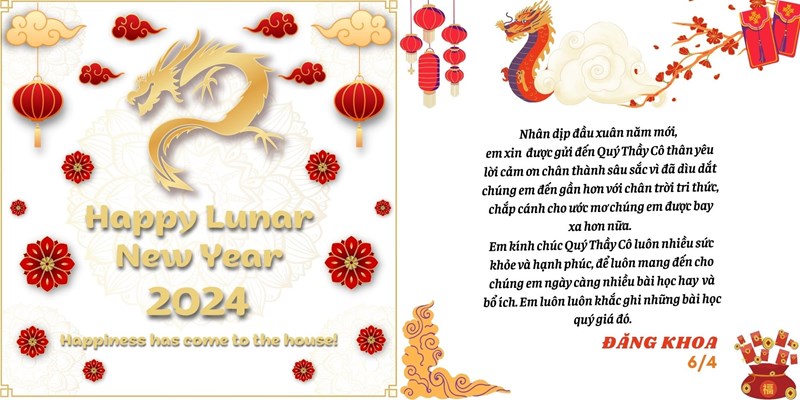Thiệp 2024 - Đàm Đăng Khoa 6/4