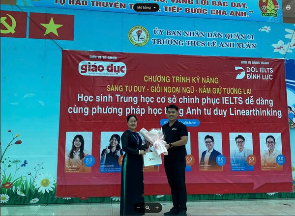 ⚡Phương pháp học tiếng Anh tư duy Linearthinking khuấy động sân trường THCS Lê Anh Xuân⚡