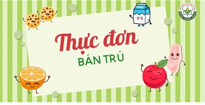 Thực đơn tuần từ ngày 01-01-2024 đến ngày 05-01-2024
