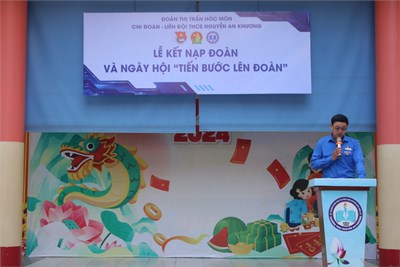 Lễ kết nạp Đoàn viên mới “Chào mừng kỷ niệm 93 năm ngày thành lập Đoàn TNCS Hồ Chí Minh”