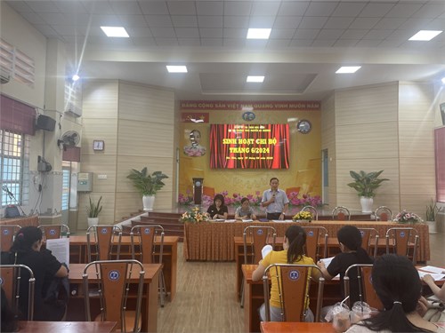 Sinh hoạt chi bộ tháng 6