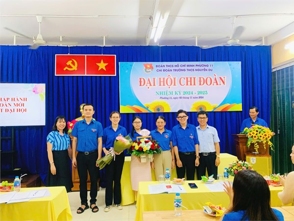 Chiều ngày 02/11/2024 Chi đoàn trường THCS Nguyễn Du tổ chức: Đại hội Chi đoàn nhiệm kỳ 2024 -2025. Buổi đại hội diễn ra thành công tốt đẹp. Xin chúc mừng Đại hội.