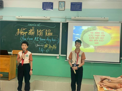 Chuyên đề Biến đổi khí hậu - Ứng dụng AI trong dạy học Lịch sử và Địa lý